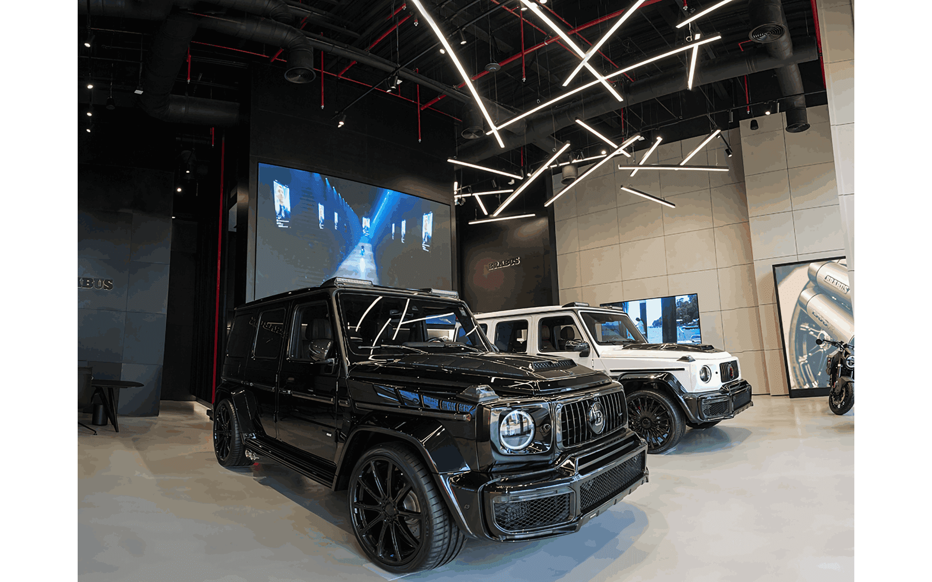 Intelligent Future retail and showroom project lighting installation